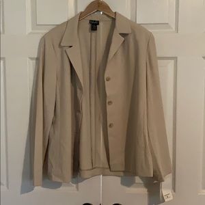 Beige stretch blazer